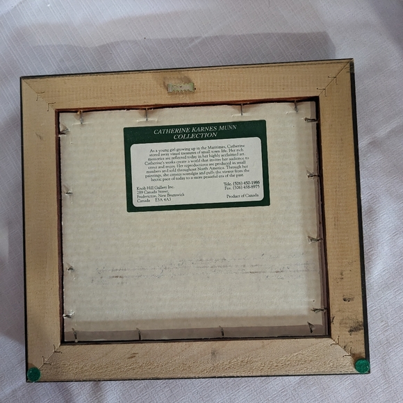 Catherine Karnes Munn picture wood frame mat barn house milk cans collection - Picture 2 of 3